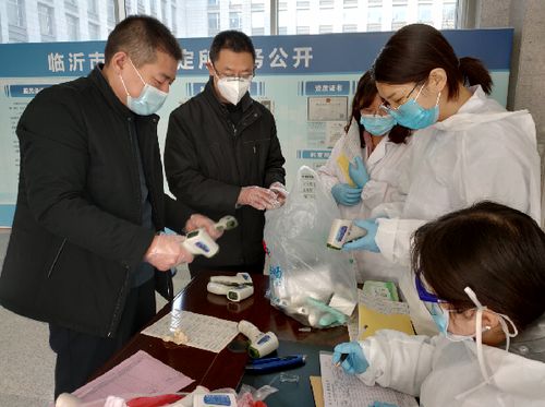 山東省臨沂市檢驗檢測中心開設疫情防控測溫設備流動計量服務點，確保測溫精準助力防疫工作